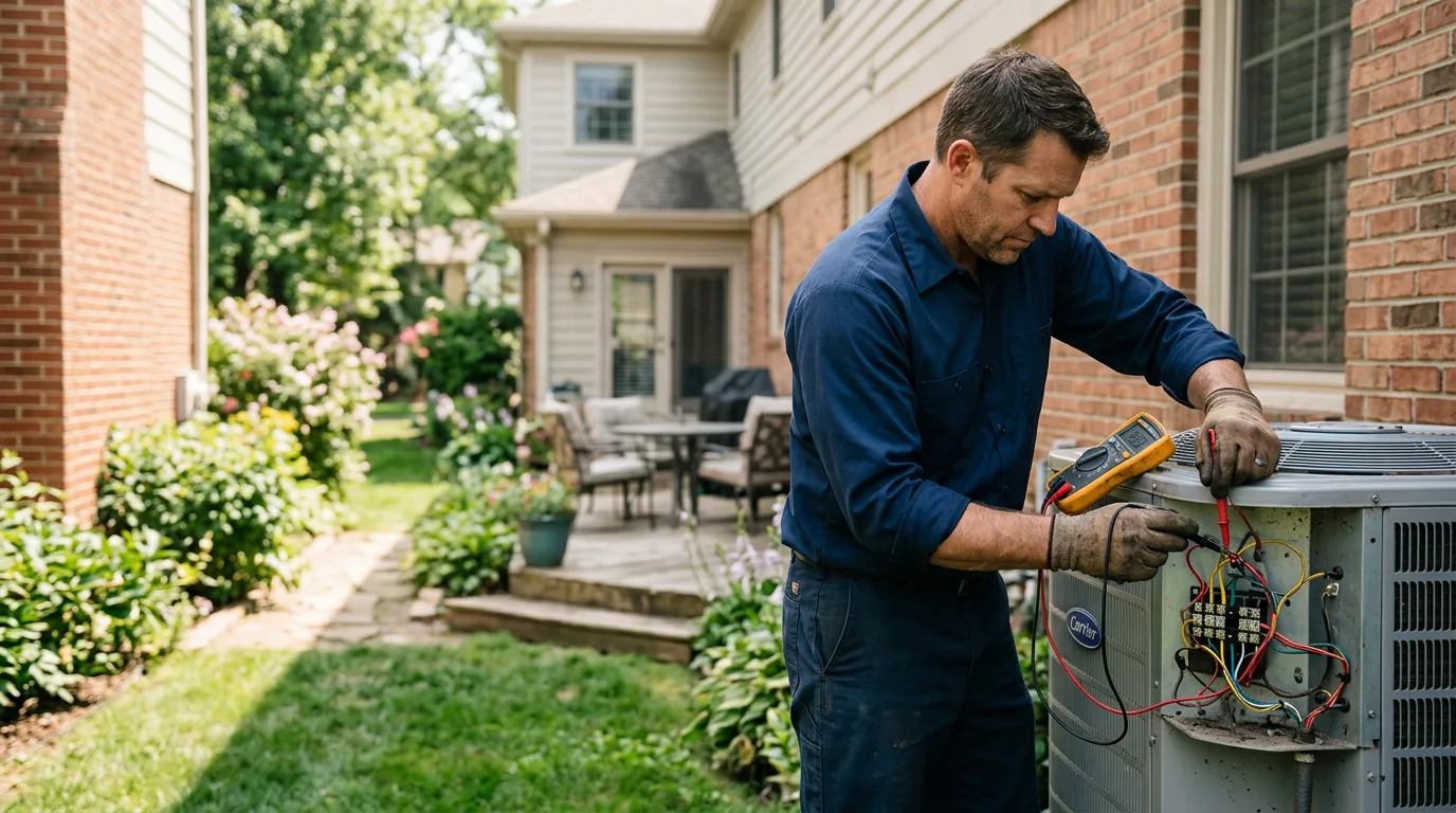 HVAC technician working near Williamsburg, VA
